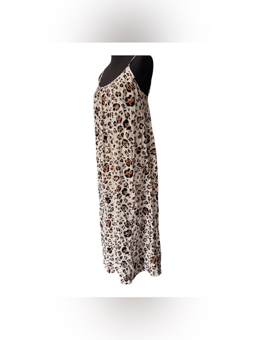 Corey Lynn Calter Anthropologie Arabella Leopard Midi Tank Dress,Size XS - Picture 7 of 11